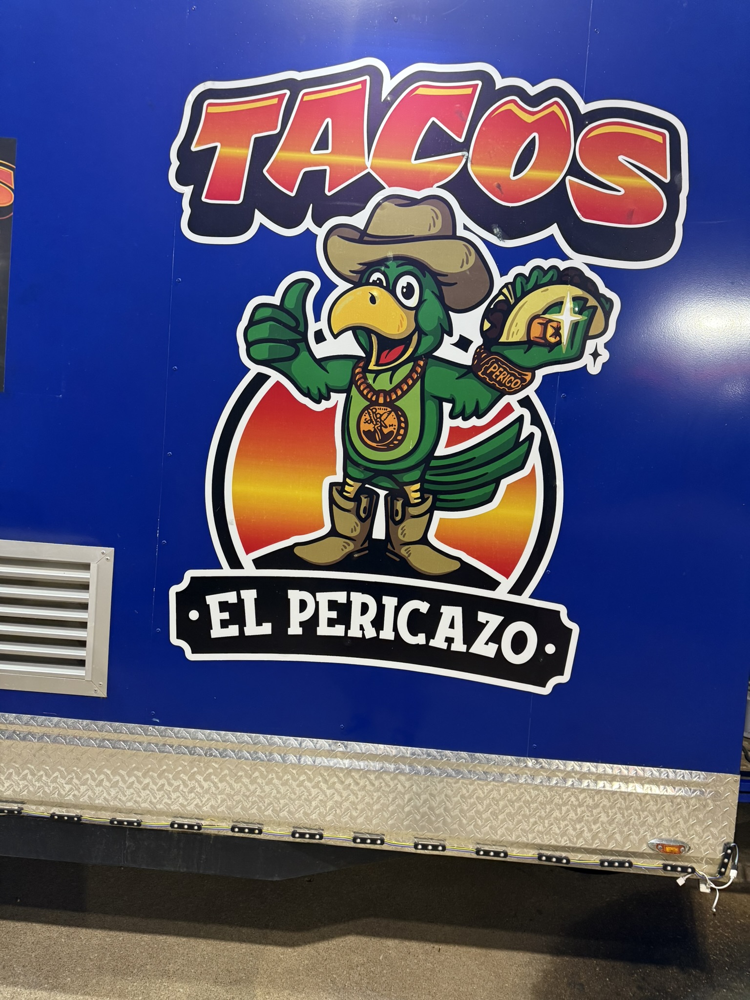 Tacos El Pericazo — Parrot Mascot Logo